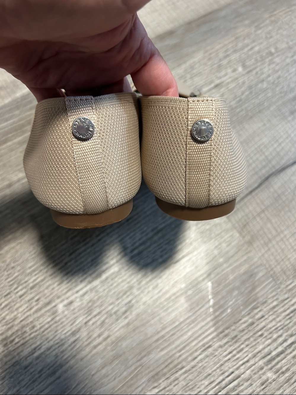 Steve Madden Taupe Mary Jane Flats with Buckle Strap - Picture 6 of 7